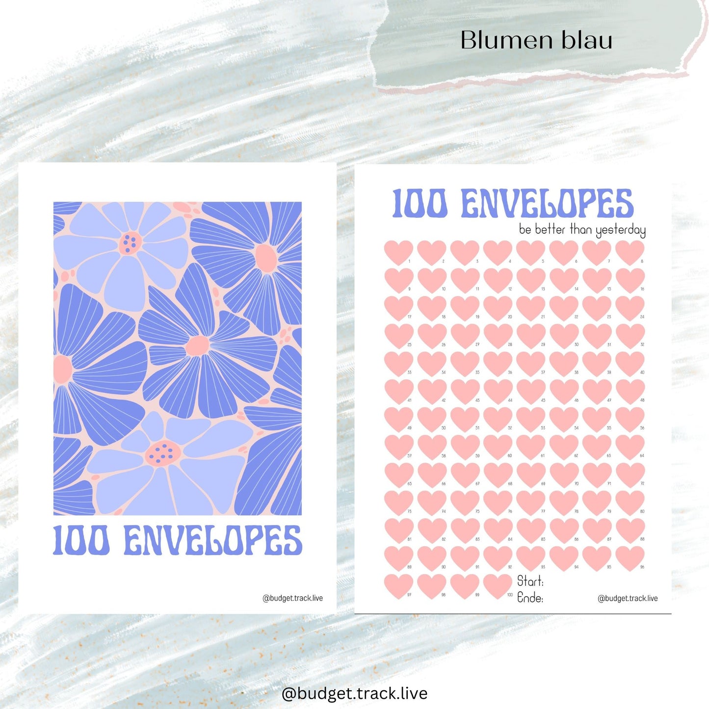 100 envelopes Sparchallenge - 100 Umschläge - A5