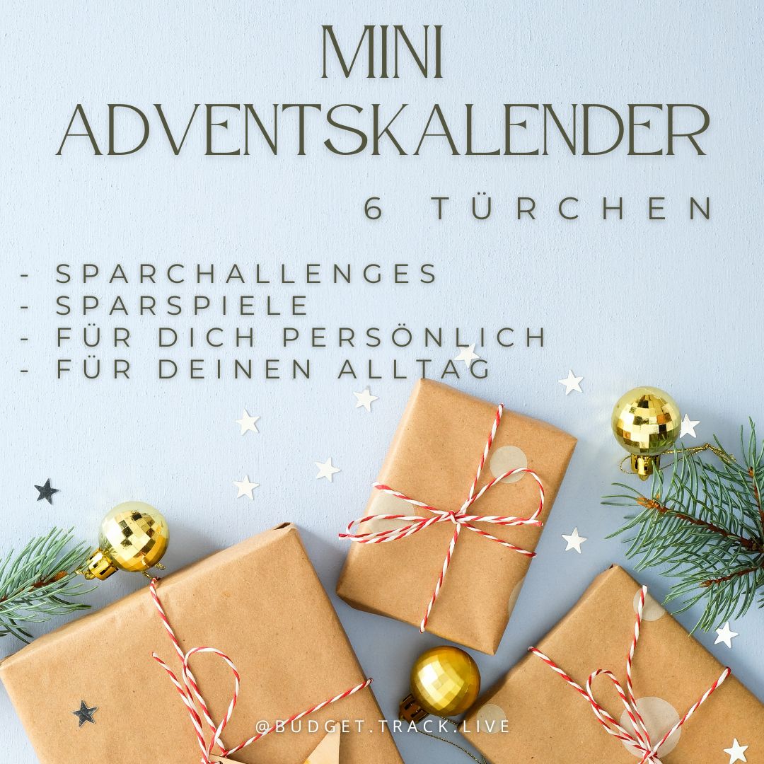 mini Adventskalender - Sparchallenges