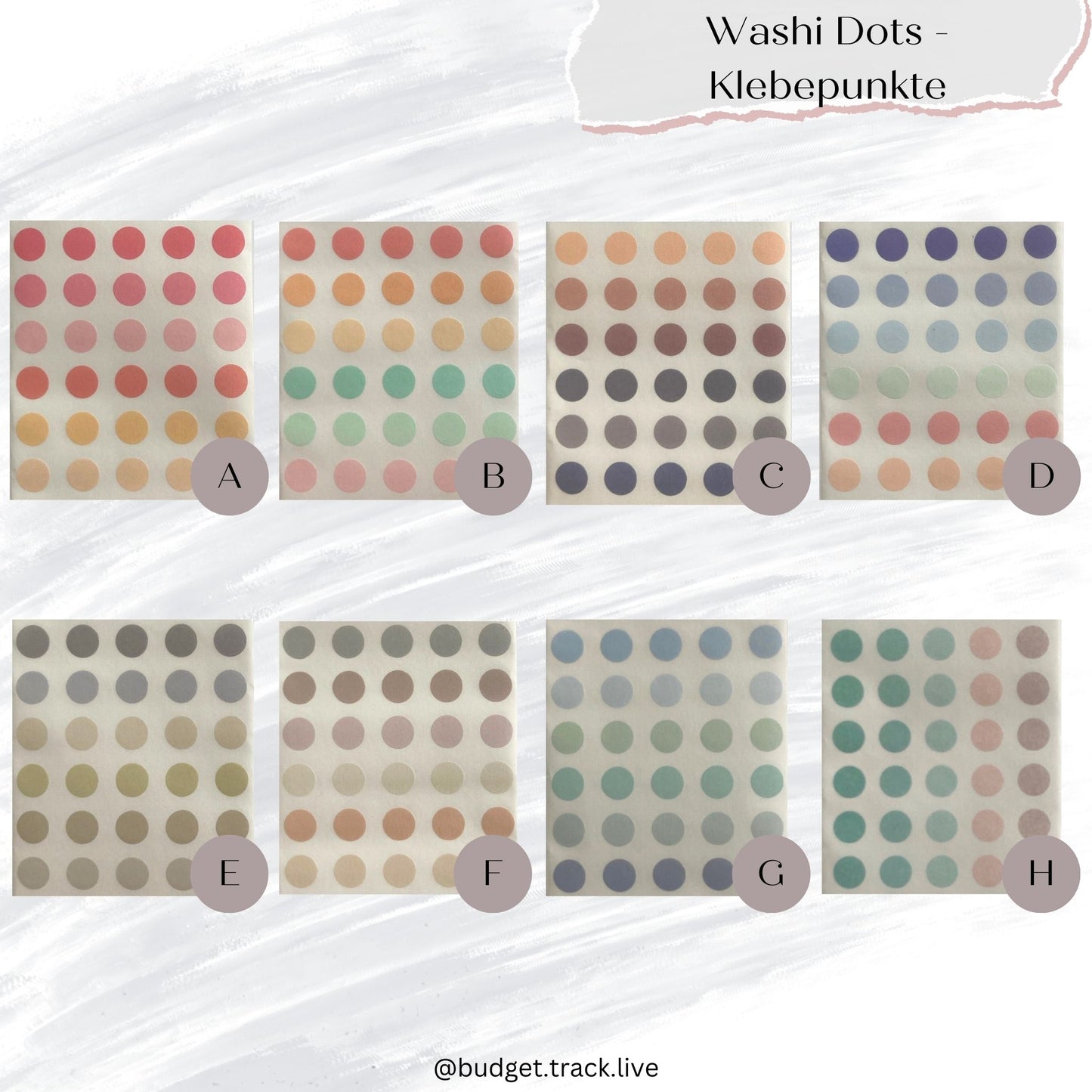 Klebepunkte - washi dots - sticky dots