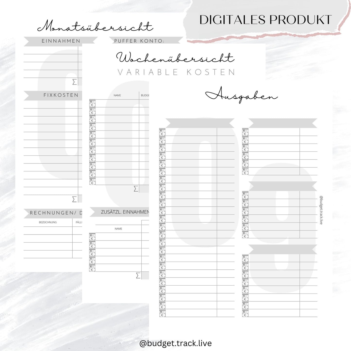 Download - Probemonat/ Monat/ Quartal Budgetplanung - PDF
