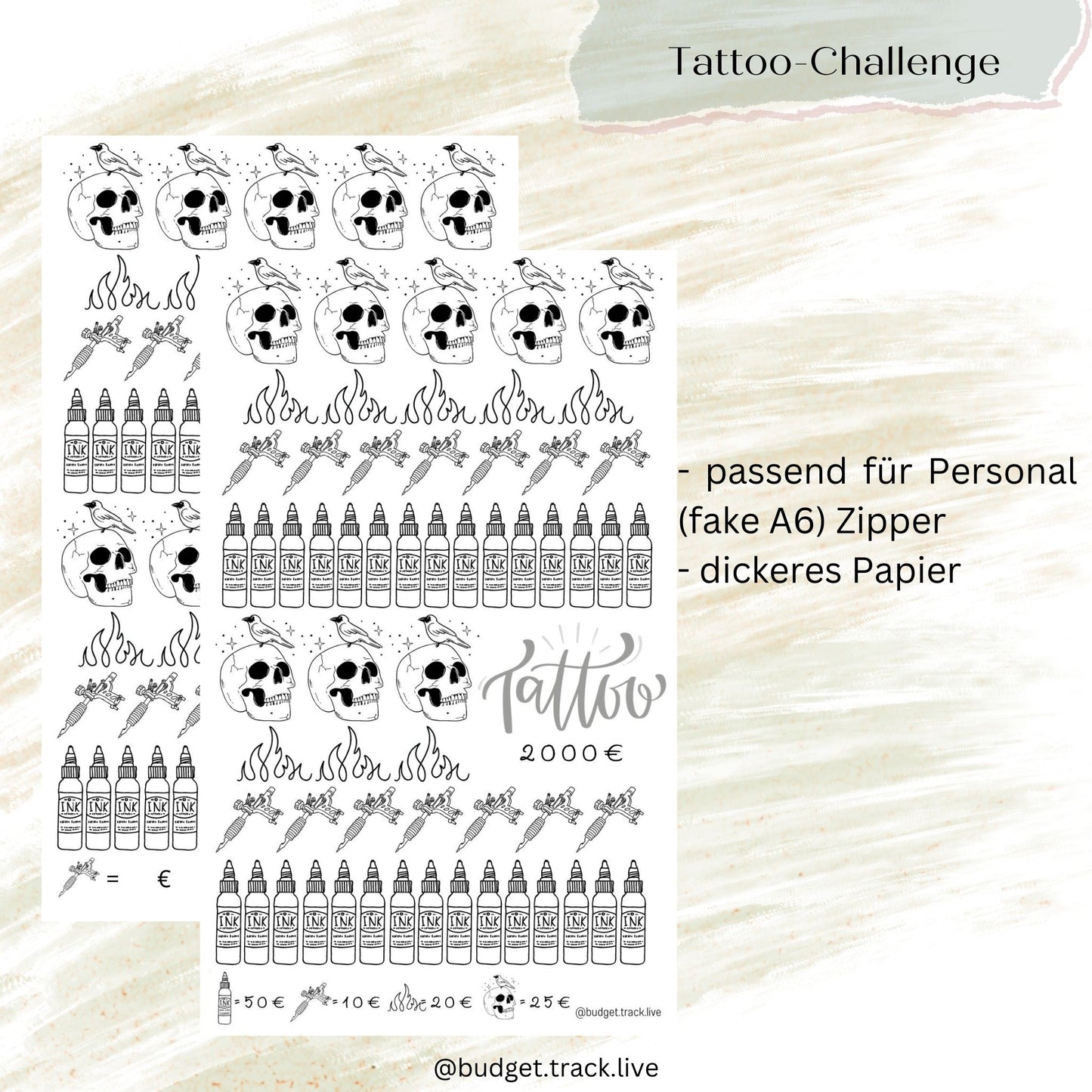 Tattoo-Challenge Sparchallenge