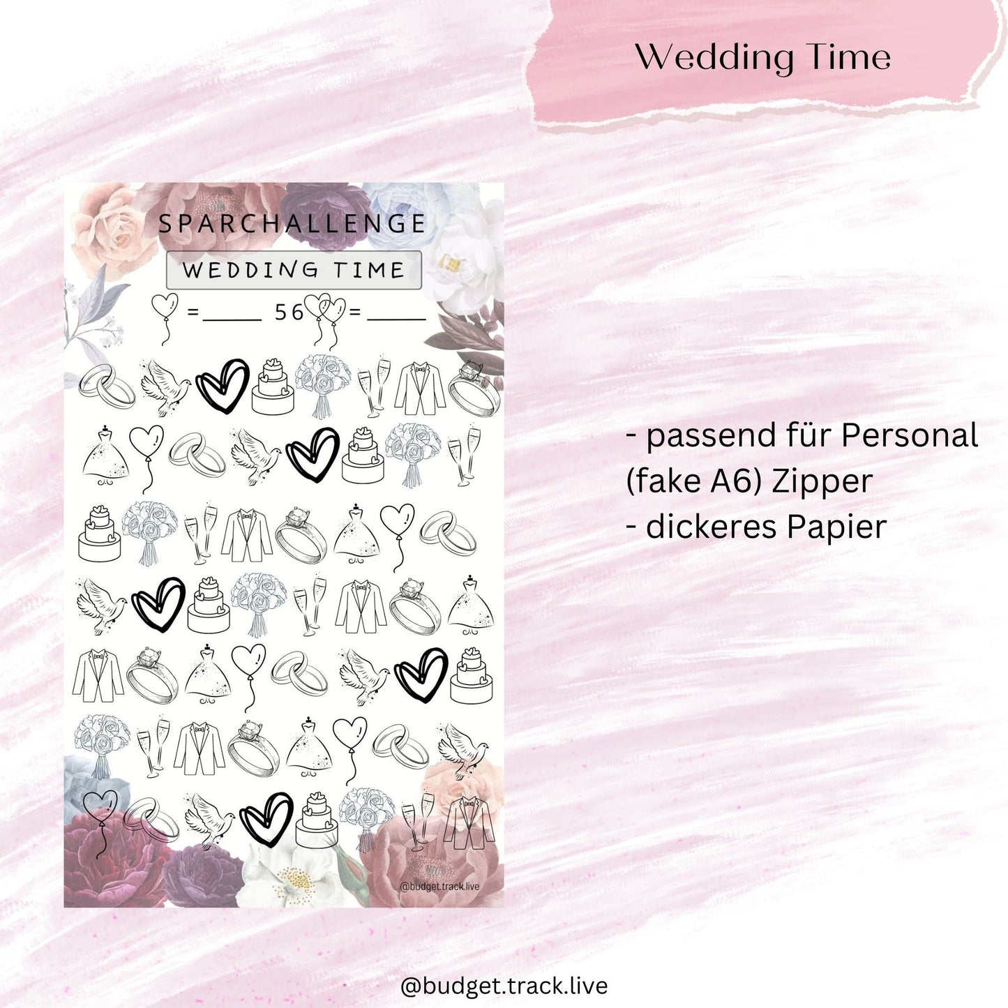 Wedding Time - Hochzeit - Heirat - Sparchallenge