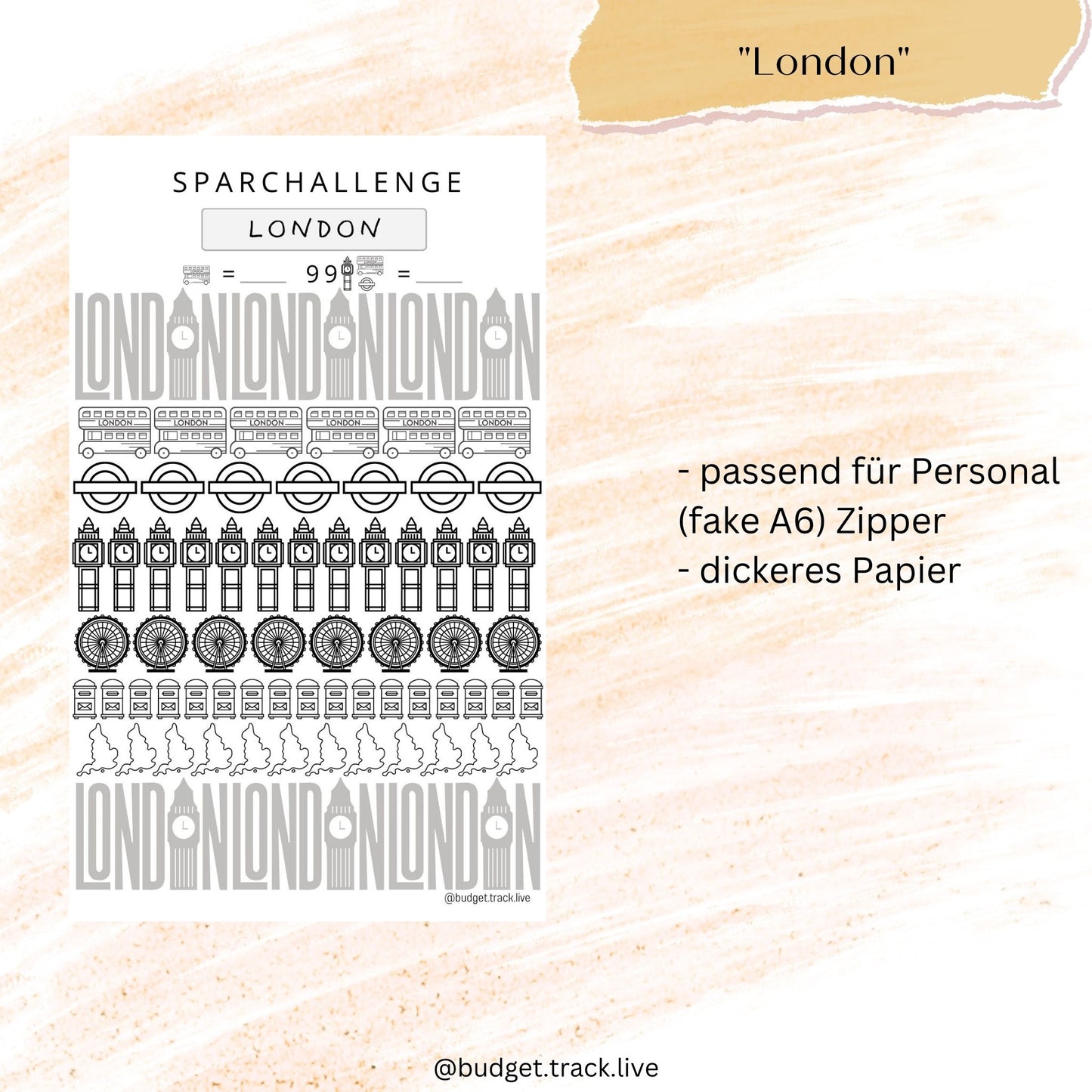 Urlaubschallenge - London - Sparchallenge