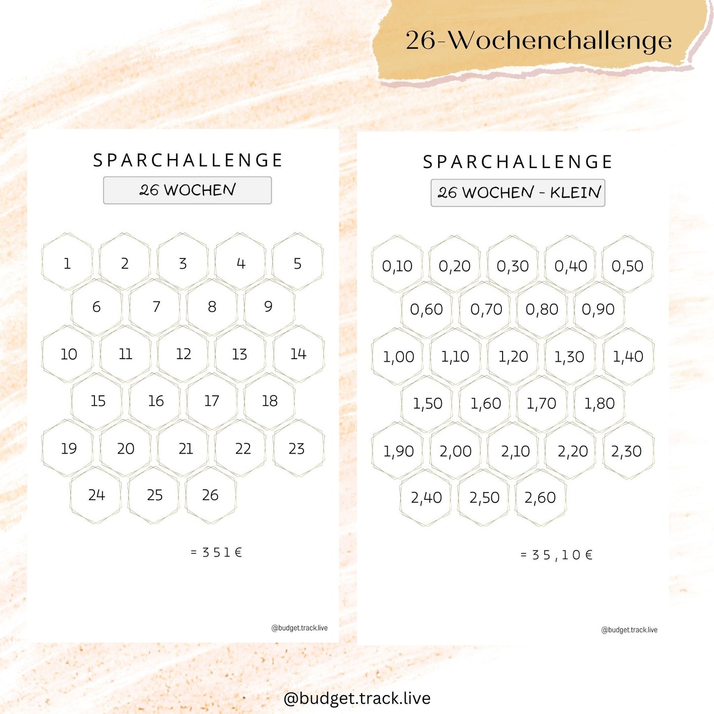 26-Wochenchallenge - Sparchallenge