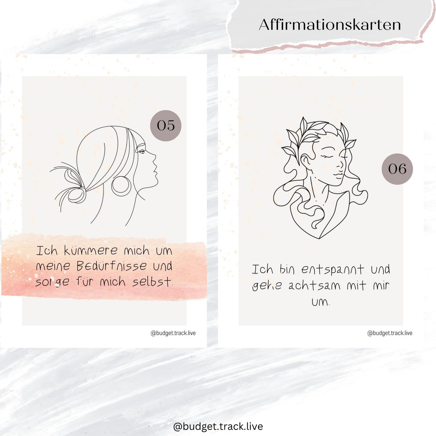 Affirmationskarten Frauen - Mamas - Affirmation - positive Glaubenssätze