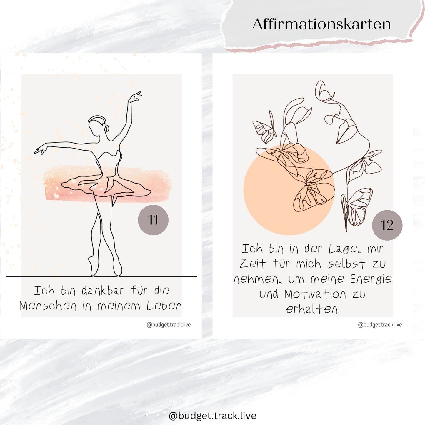 Affirmationskarten Frauen - Mamas - Affirmation - positive Glaubenssätze