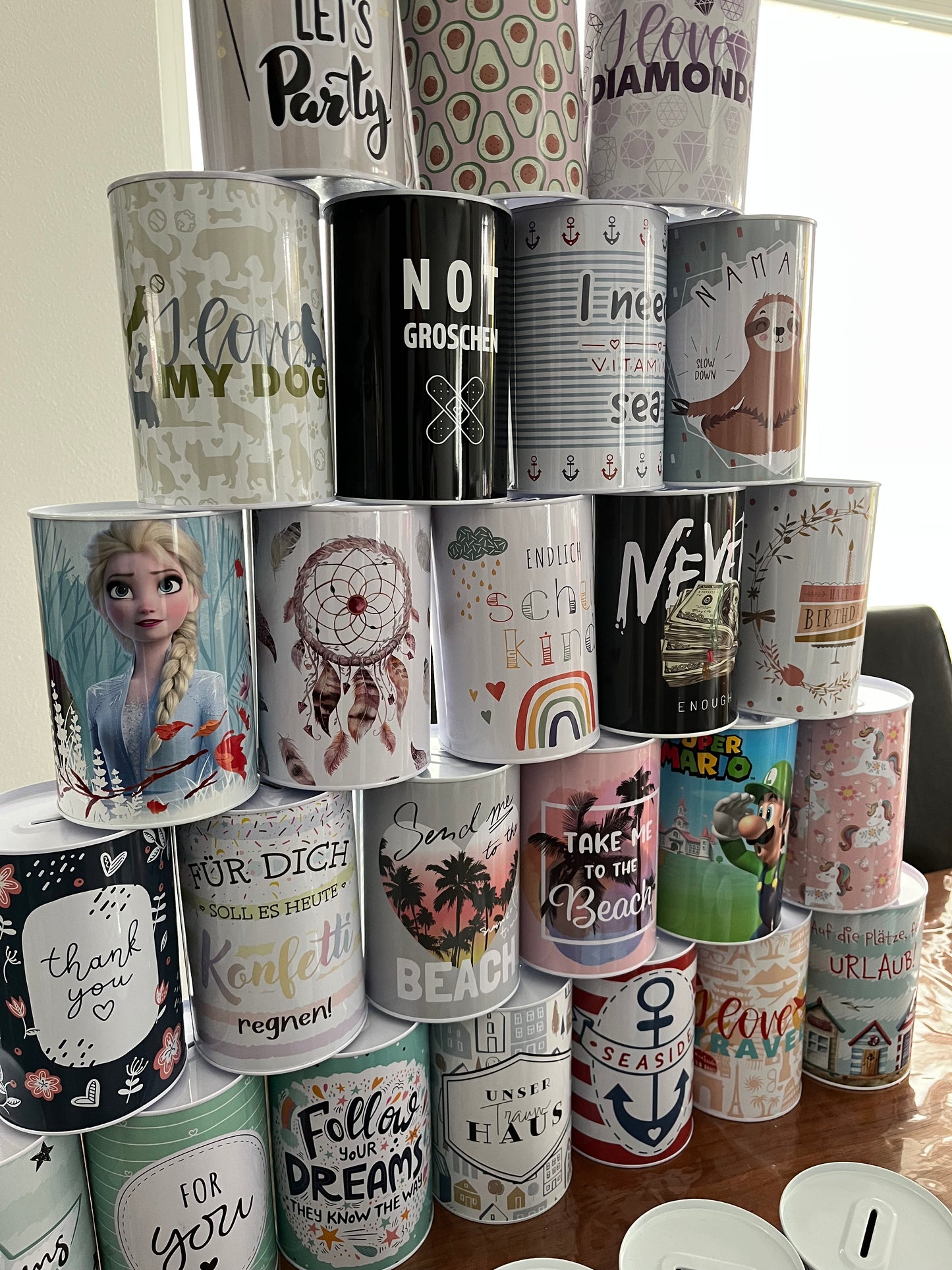 Spardose Metall - Sparchallenge - 52-Wochenchallenge