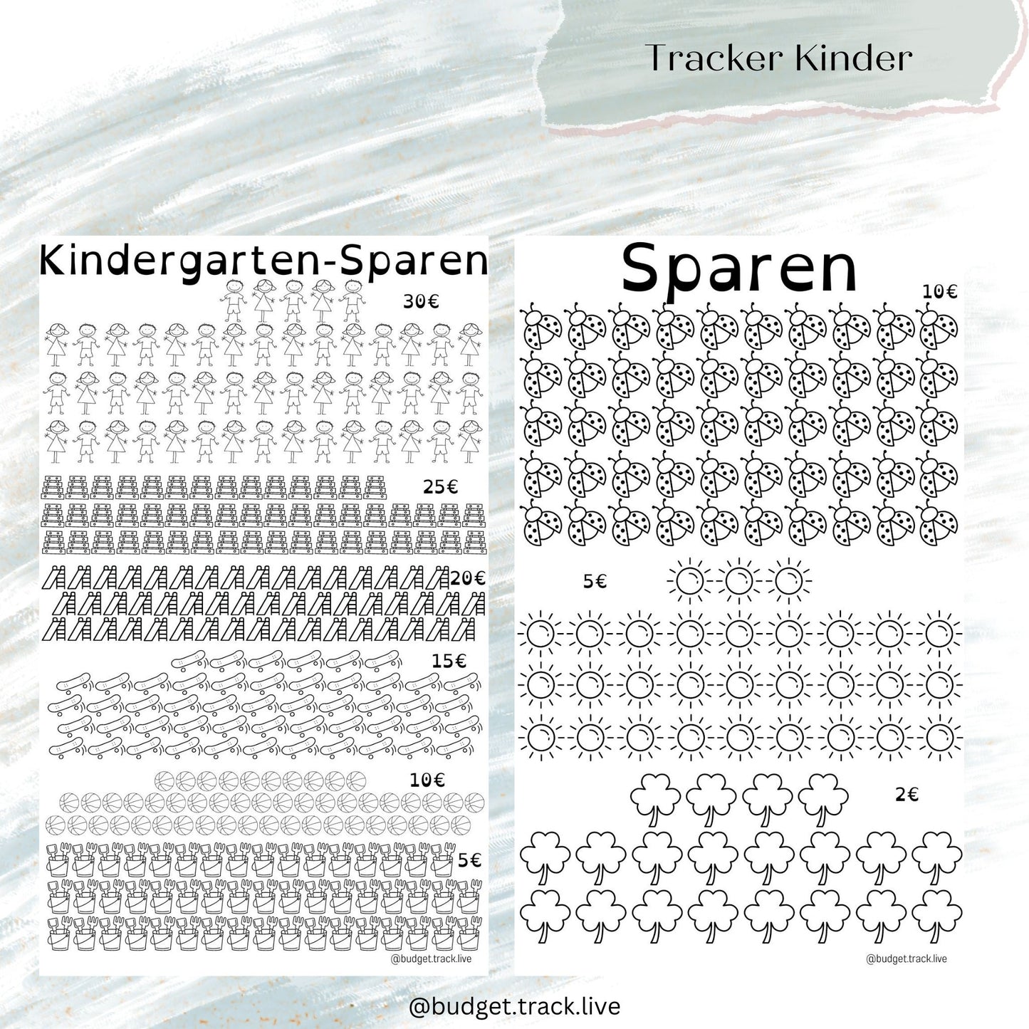 Kinder Starterset - Taschengeld - Budgetbinder