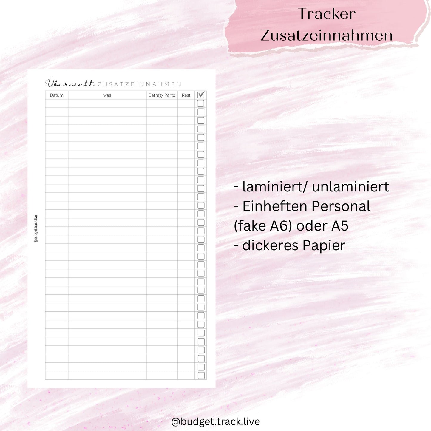 Übersicht Zusatzeinnahmen/ Verkäufe