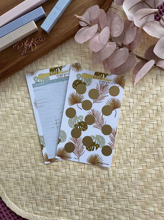 Rubbelchallenge - Sparspiel - Sparchallenge - 2026 - Monstera