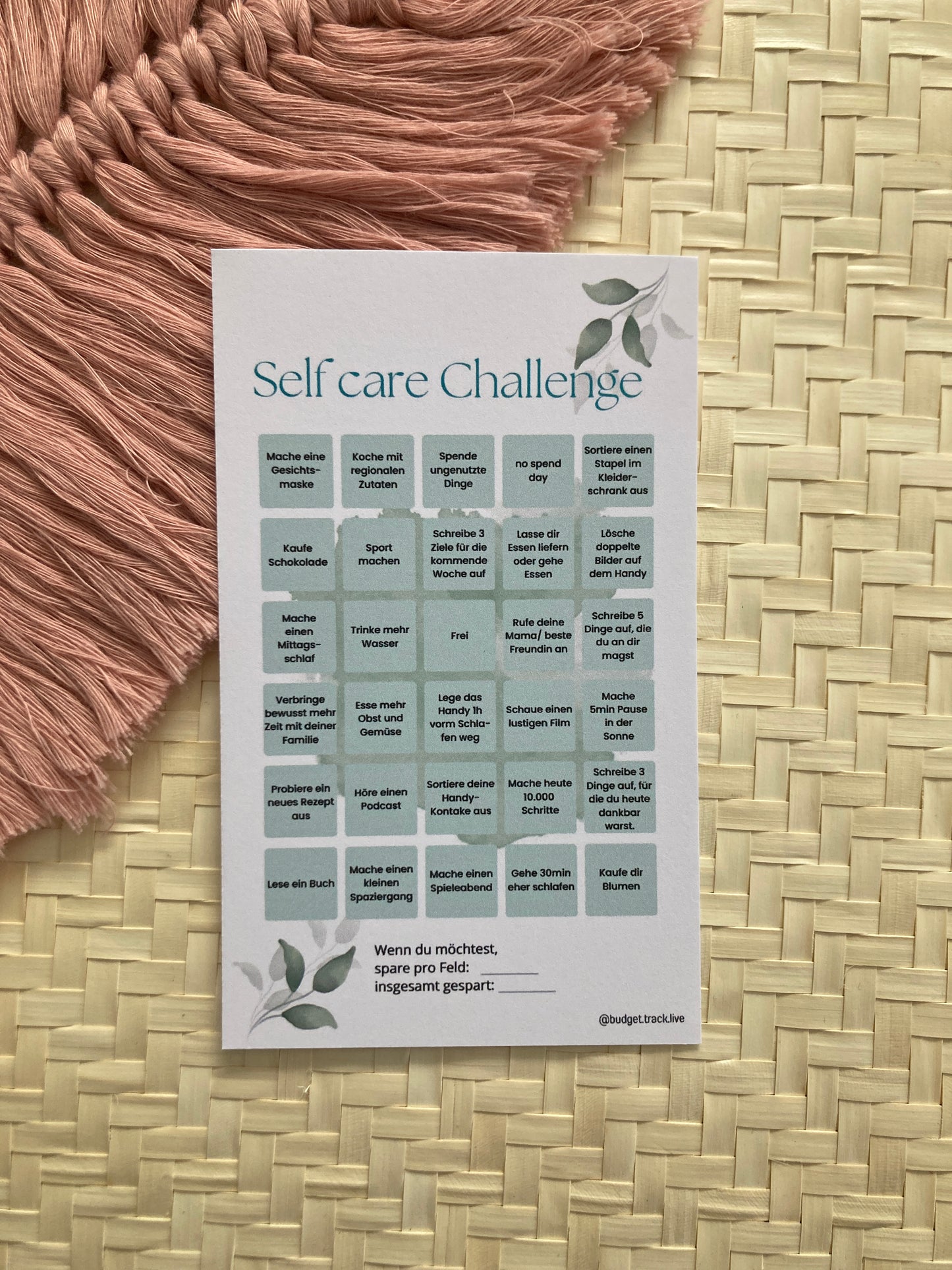 Selfcare - Sparchallenge