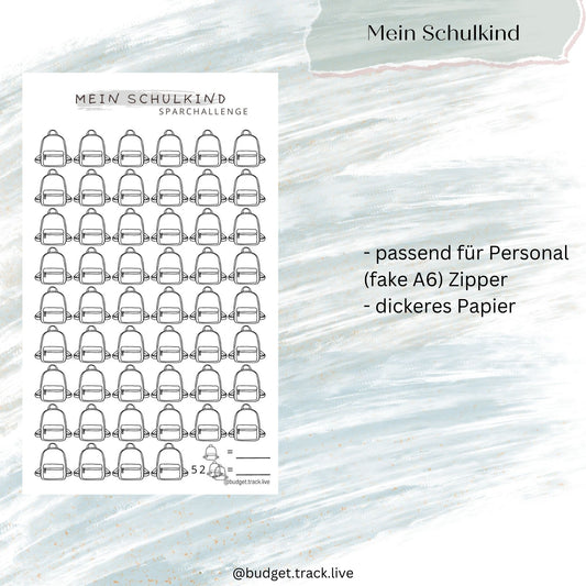 Mein Schulkind sparen - Sparchallenge