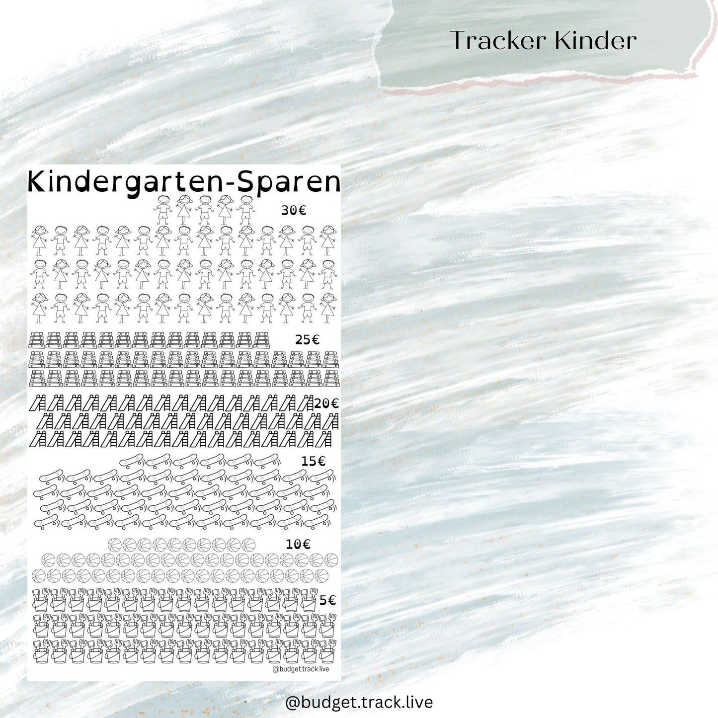 Kinder Starterset - Taschengeld - Budgetbinder