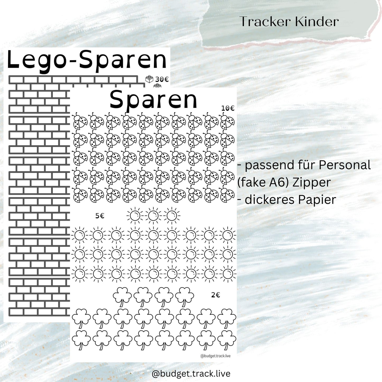 Kinder Starterset - Taschengeld - Budgetbinder