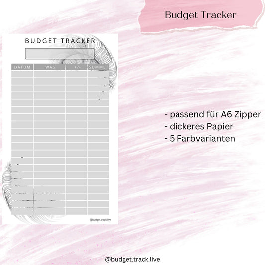 Budget Sheets