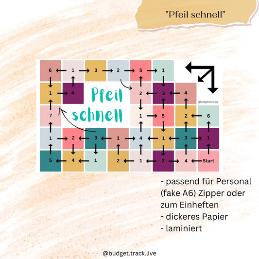 Würfelchallenge "Pfeil schnell" - Sparspiel