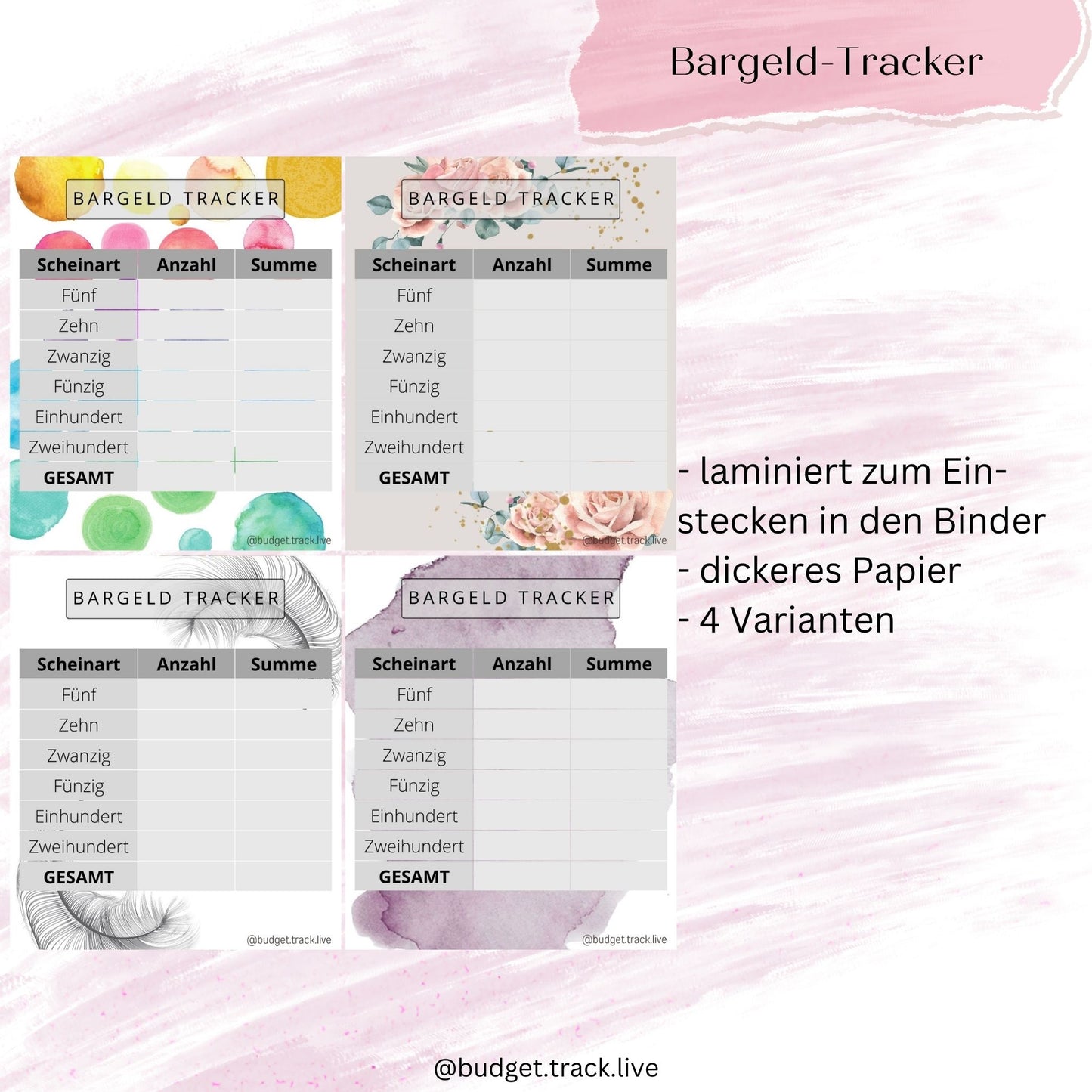 Bargeld-Tracker