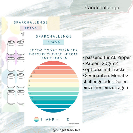 Pfandchallenge - Sparchallenge