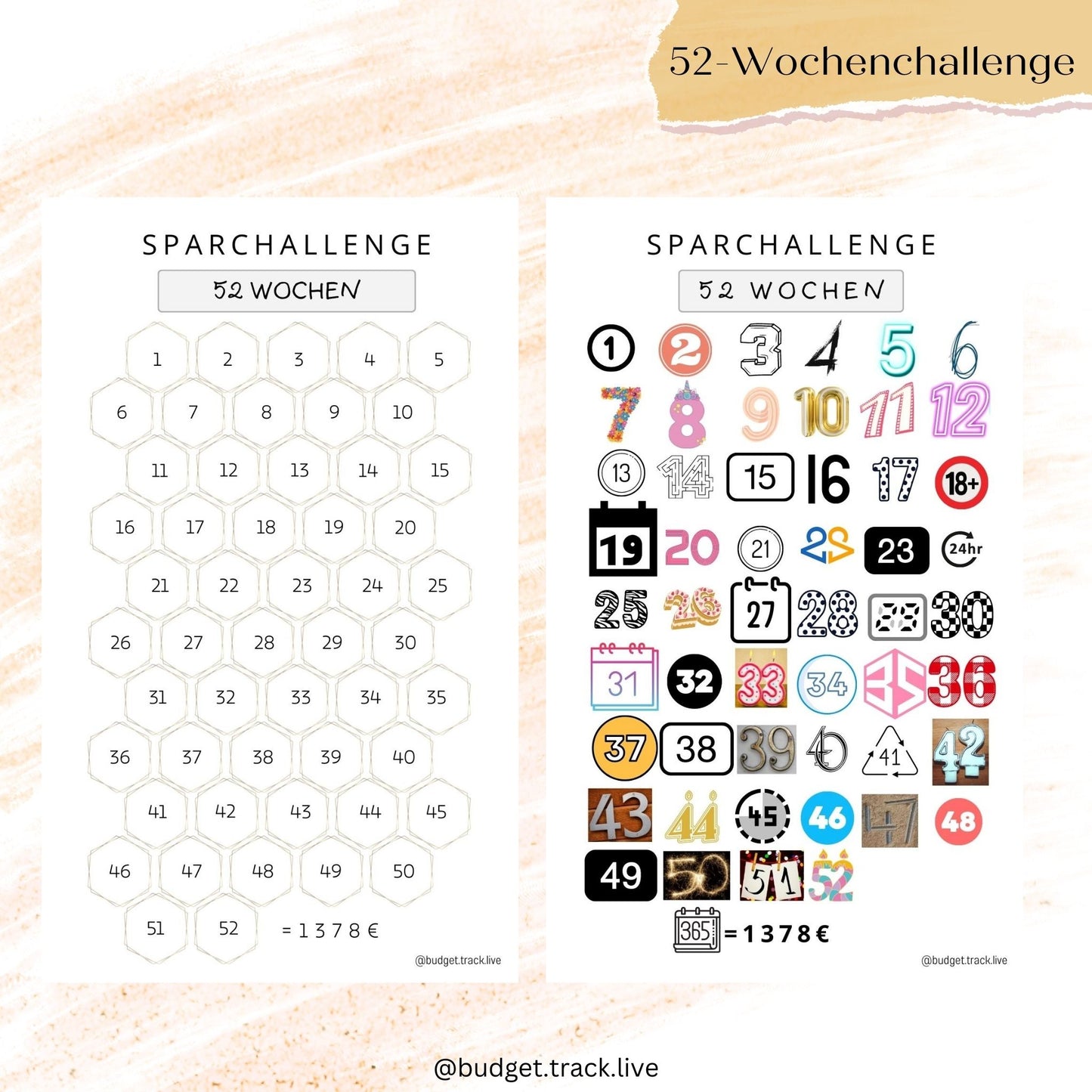 52-Wochenchallenge - Sparchallenge