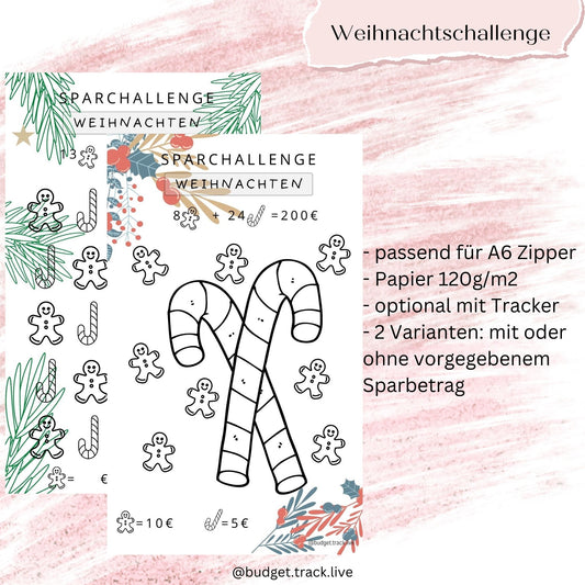 Weihnachtschallenge Zuckerstangen - Sparchallenge