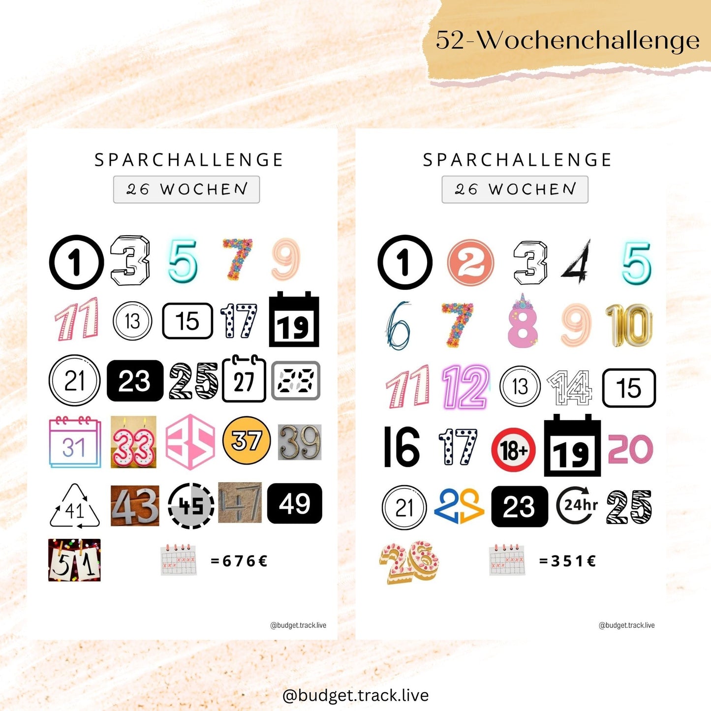 26-Wochenchallenge - Sparchallenge