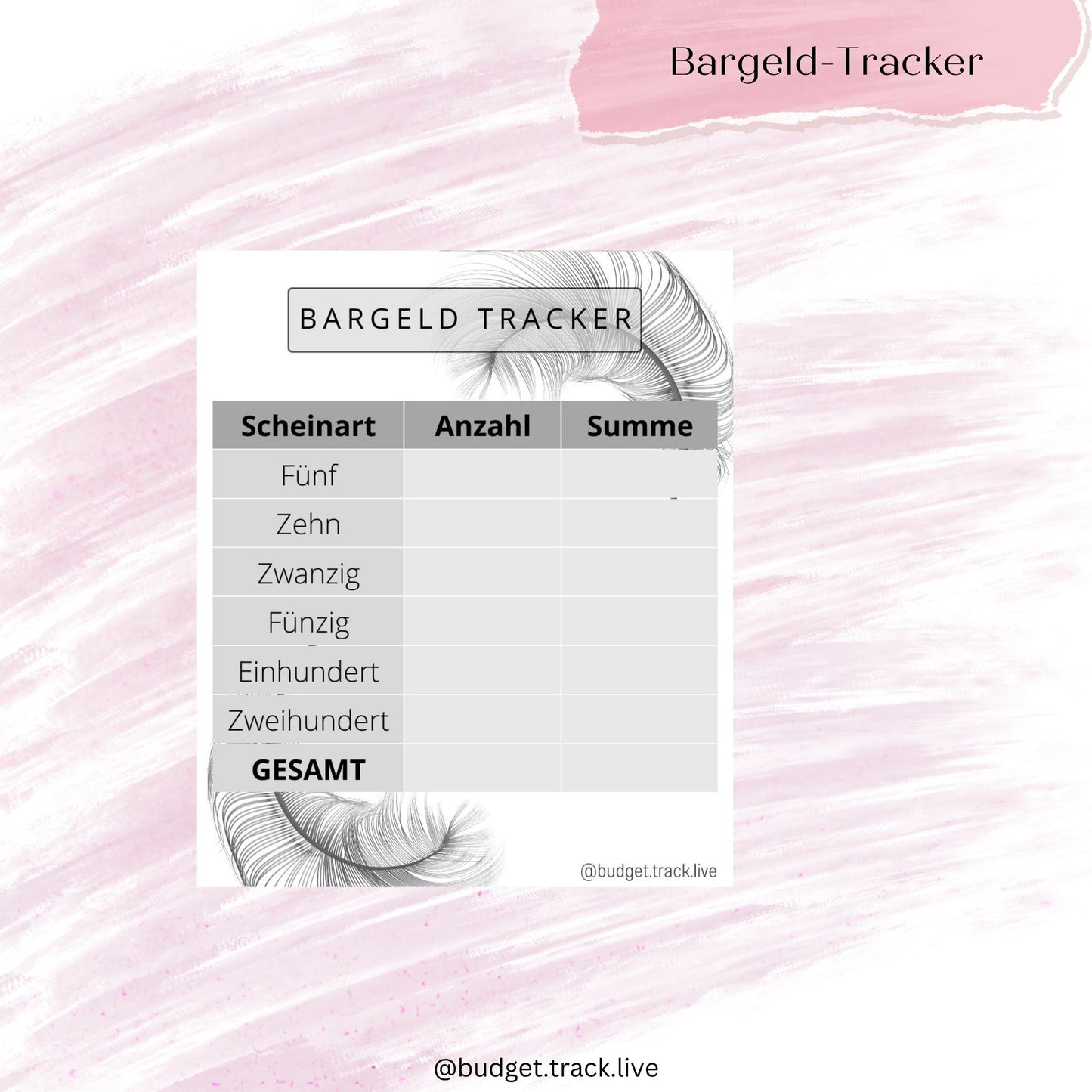 Bargeld-Tracker